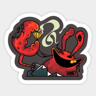 Money Crabs Sticker